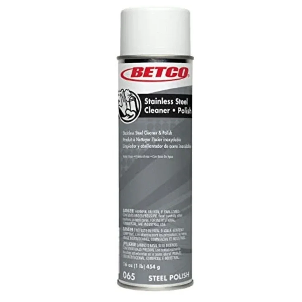 Betco® Aerosol Stainless Steel Cleaner and Polish, 17 Oz Can
